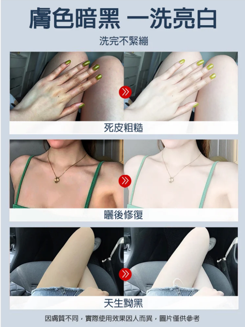 【拯救黑肌膚】火爆活動#買一贈二 全身一洗白沐浴乳!暢銷海外,全身適用,告別肌膚暗沈!夏季更要做白的出眾的仙女! 【拯救黑肌膚】火爆活動#買一贈二 全身一洗白沐浴乳!暢銷海外,全身適用,告別肌膚暗沈!夏季更要做白的出眾的仙女!